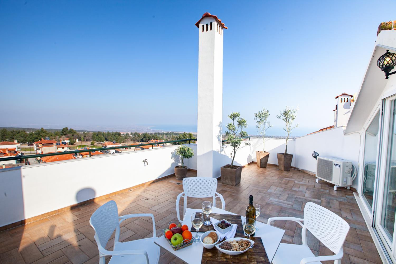 Rodon villa with sauna&private parking Litóchoron Esterno foto